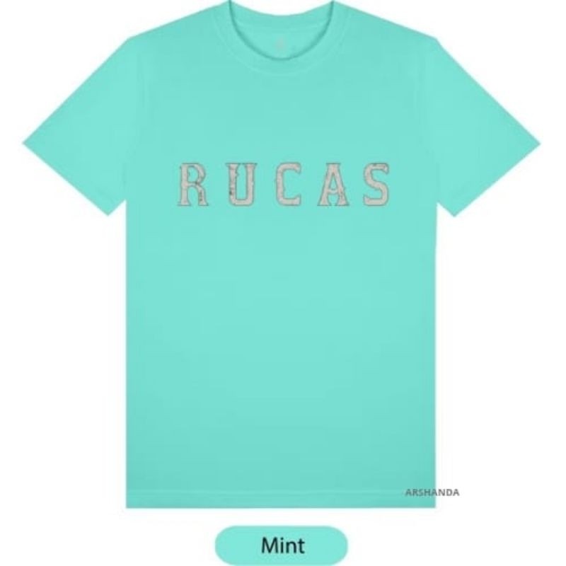 Rucas T-Shirt Initial Text Mint