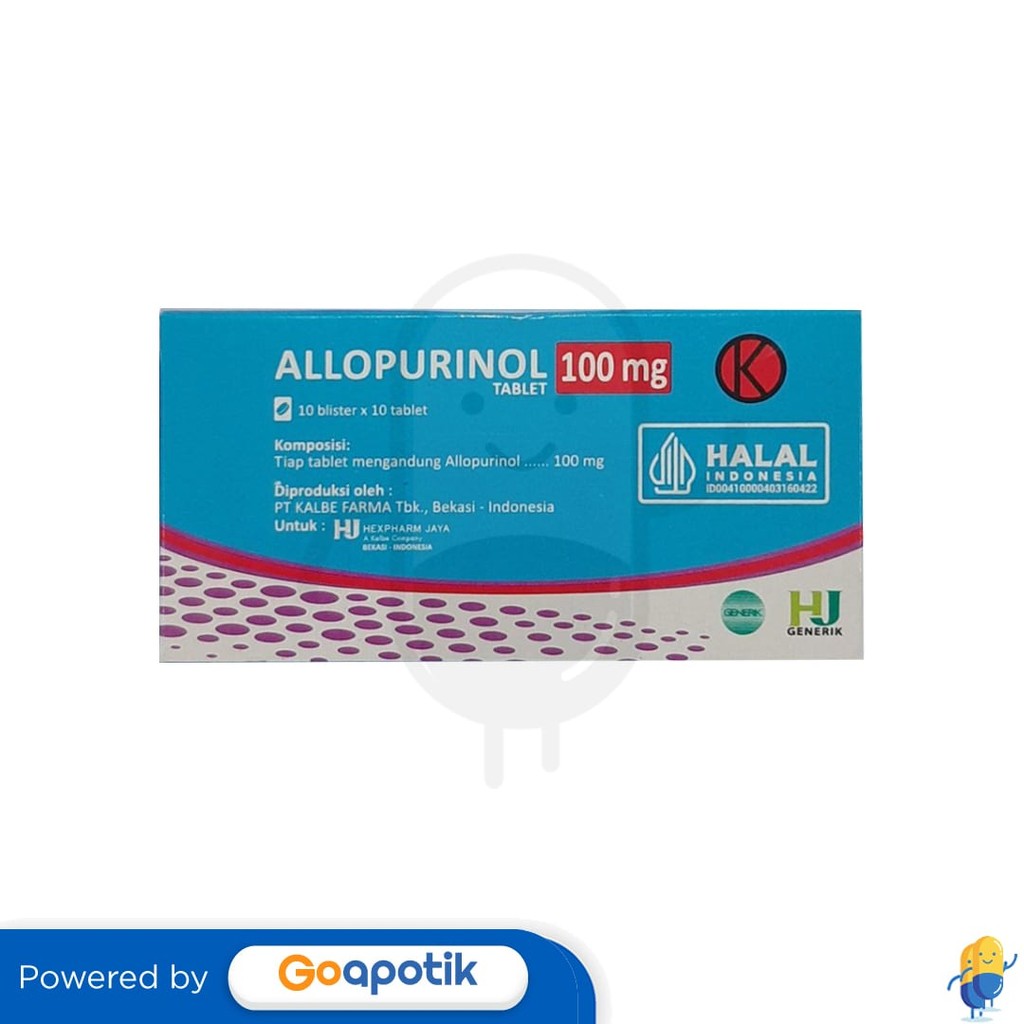 Allopurinol Hexpharm 100 Mg Box 100 Tablet
