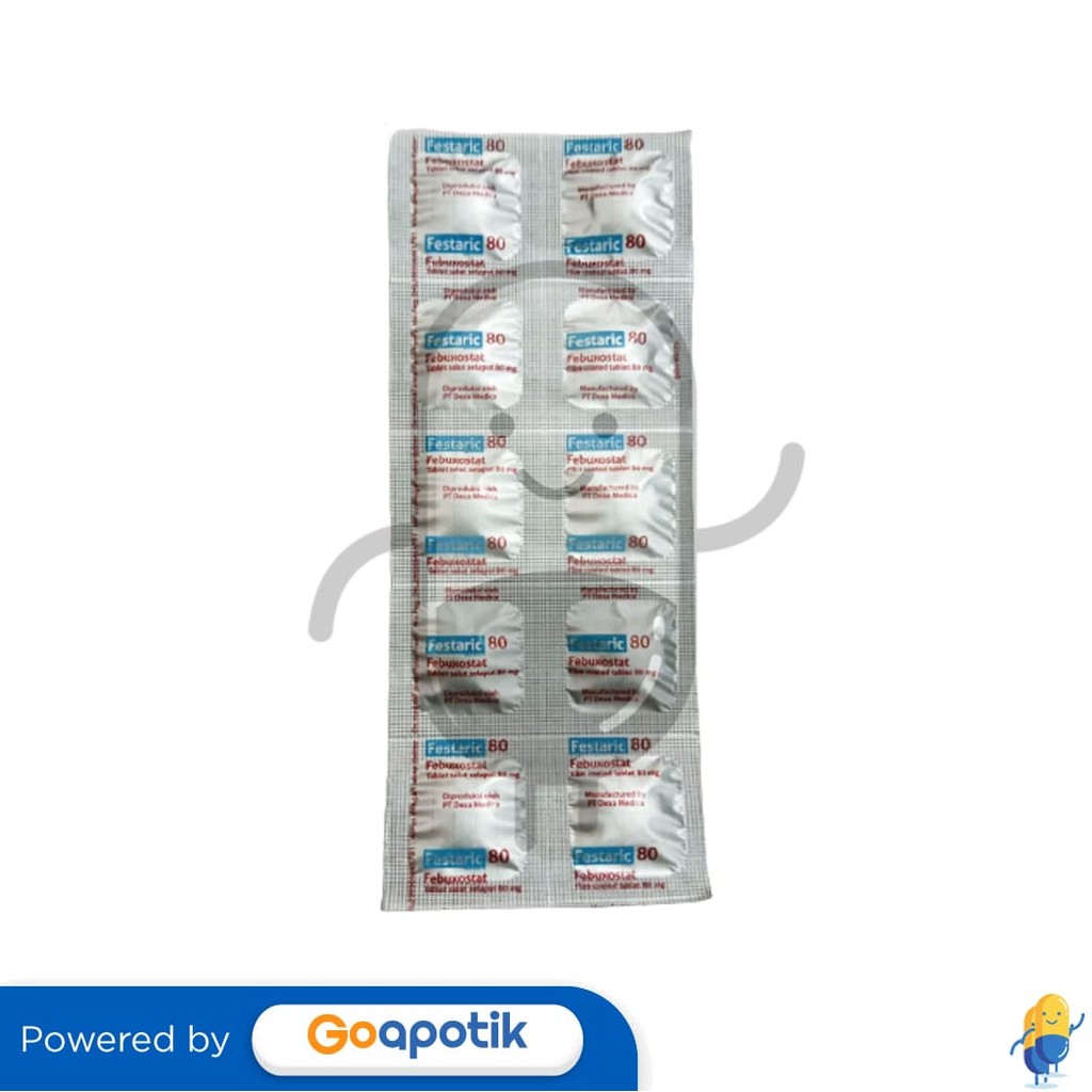 Festaric 80 Mg Strip 10 Tablet