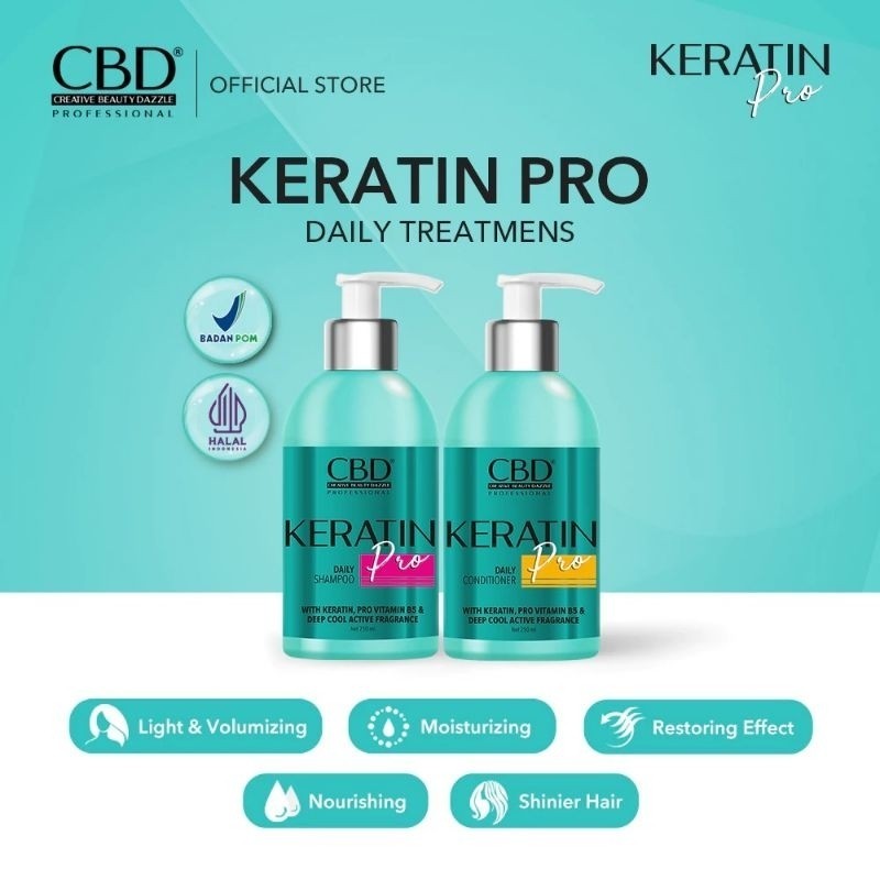 CBD Professional Keratin Pro Daily Shampoo + Conditioner