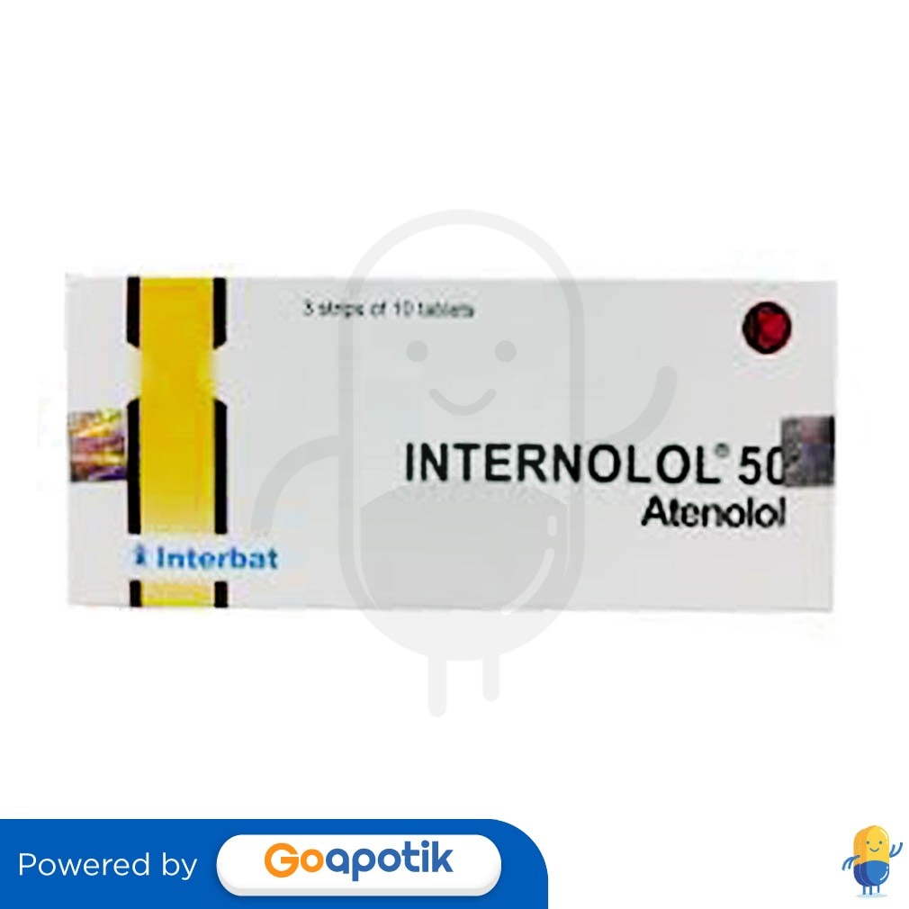 Internolol 50 Mg Box 30 Tablet