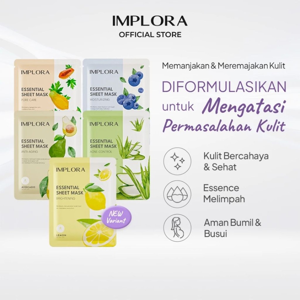 Masker Implora Essential Sheet Mask