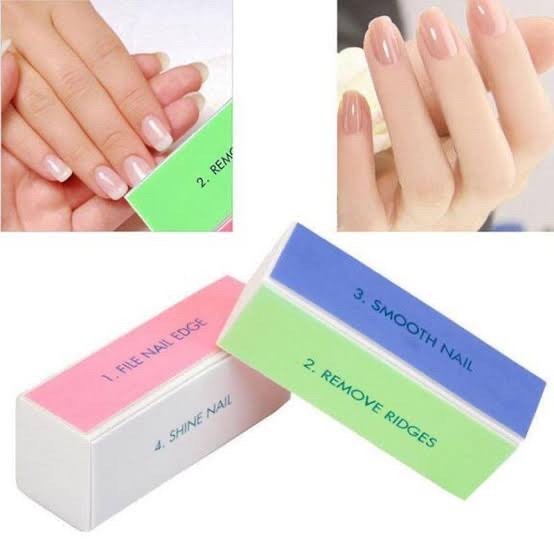 BUFFER PENGILAP KUKU 4 STEP NAIL SHINNER BLOCK BUFFER 4 STEP MANICURE