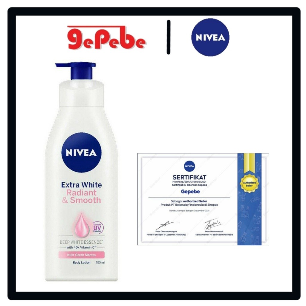 Nivea Extra White Radiant & Smooth Lotion 400ml