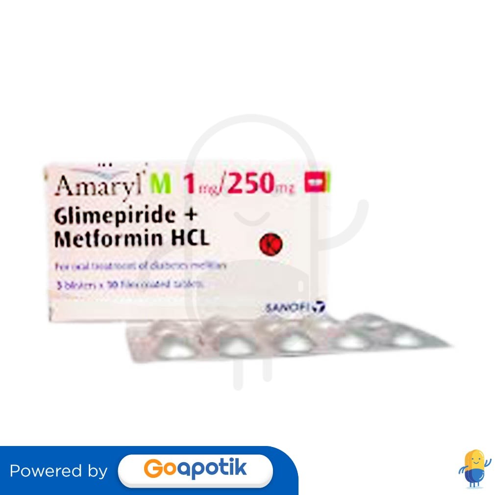 Amaryl M 1 / 250 Mg Box 30 Tablet