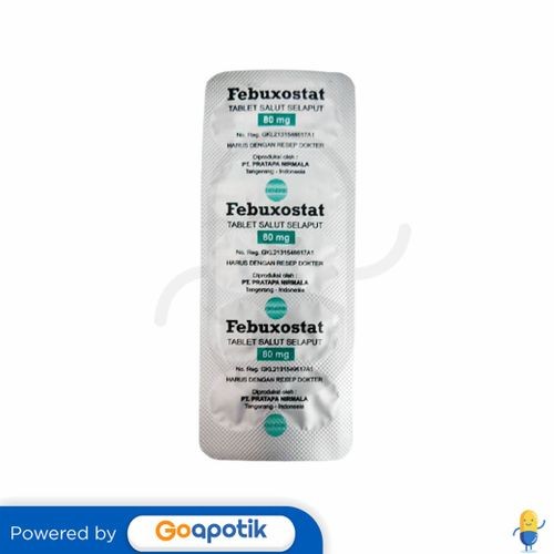 Febuxostat Pratapa 80 Mg Strip 10 Tablet