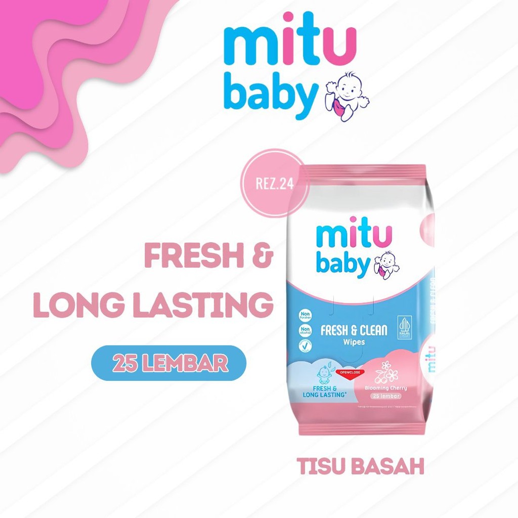 Tissue basah mitu baby 25S