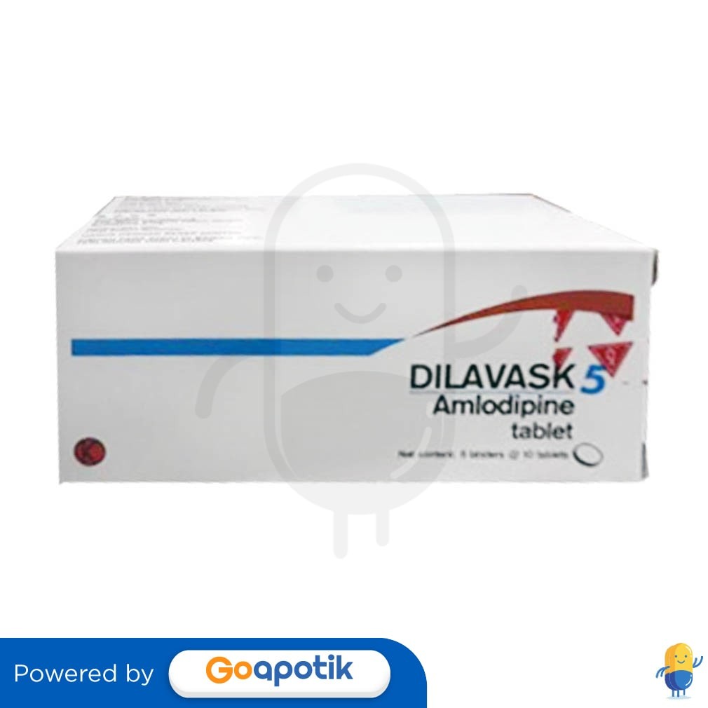 Dilavask 5 Mg Box 50 Tablet