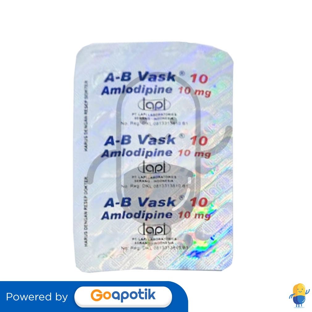 A-B Vask 10 Mg Strip 10 Tablet