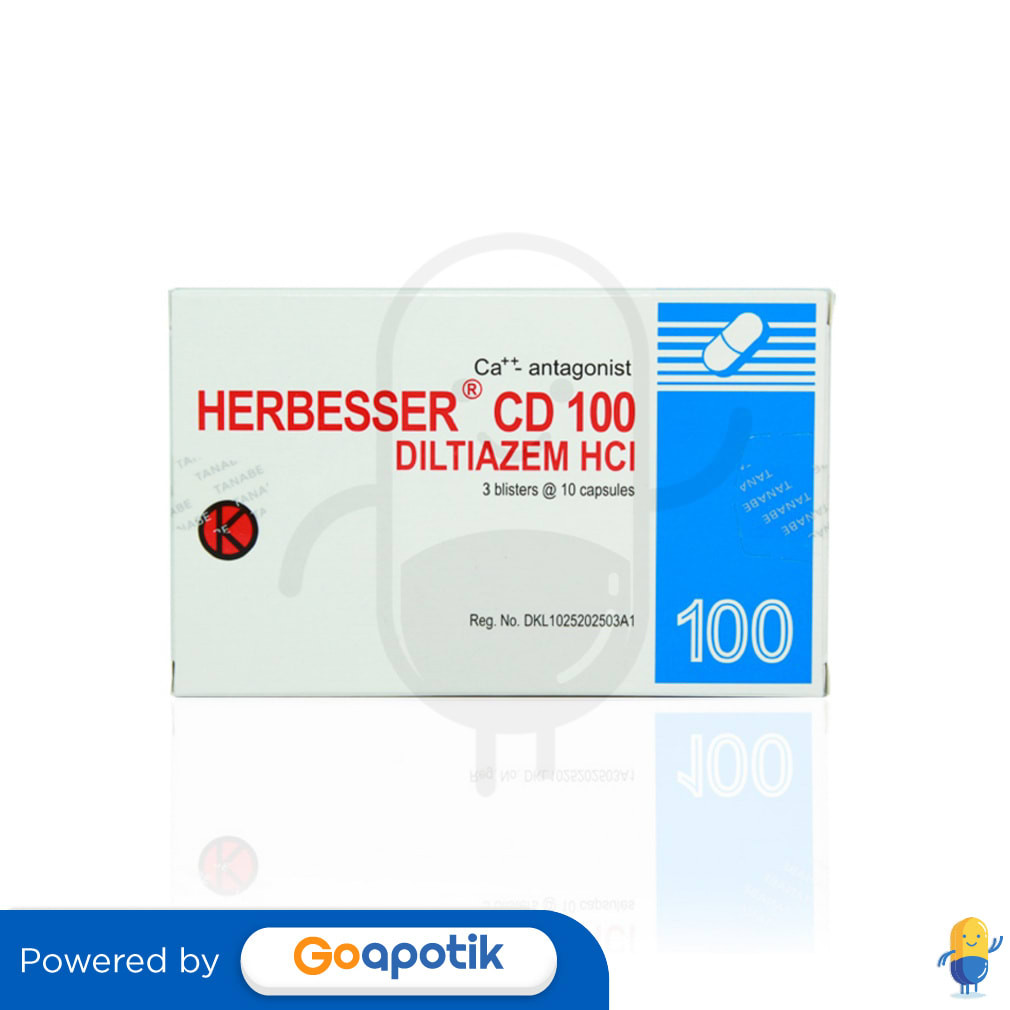 Herbesser Cd 100 Mg Box 30 Tablet