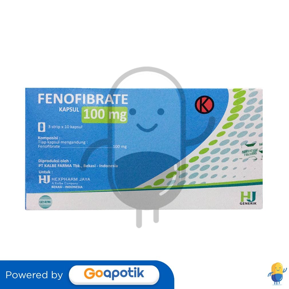 Fenofibrate Hexpharm 100 Mg Box 30 Kapsul