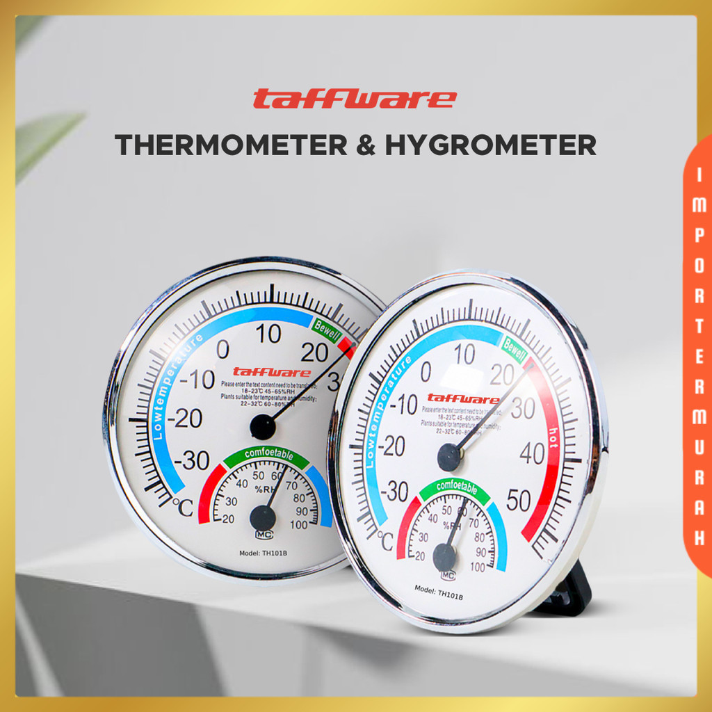 Taffware Analog Thermometer Hygrometer Temperature Humidity - TH101B