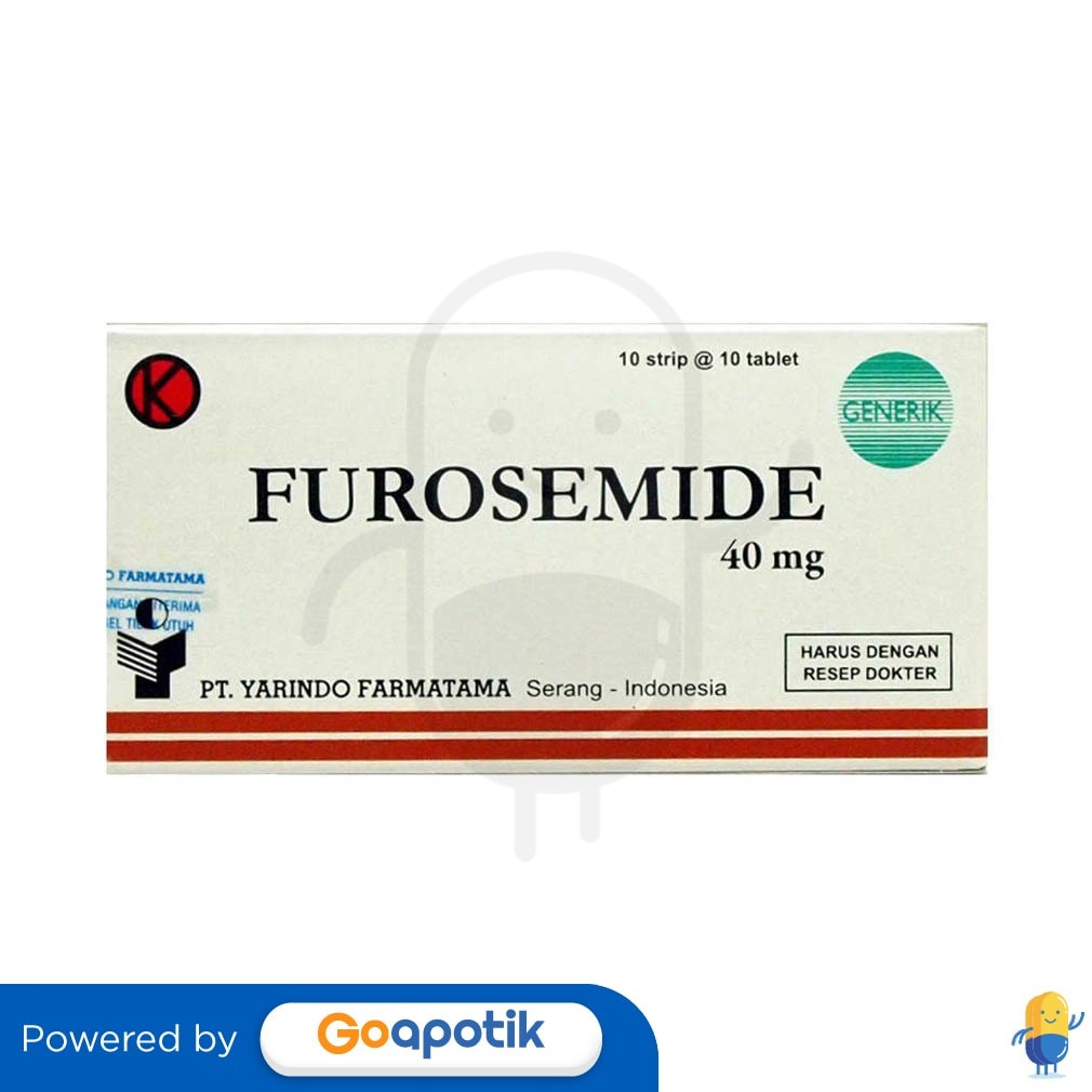 Furosemide Yarindo 40 Mg Box 100 Tablet