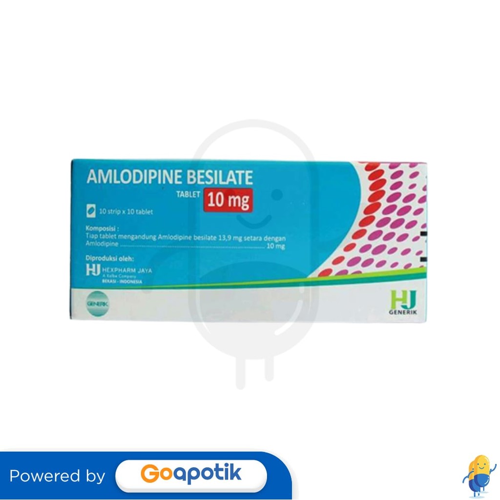 Amlodipine Besilate Hexpharm 10 Mg Box 100 Tablet