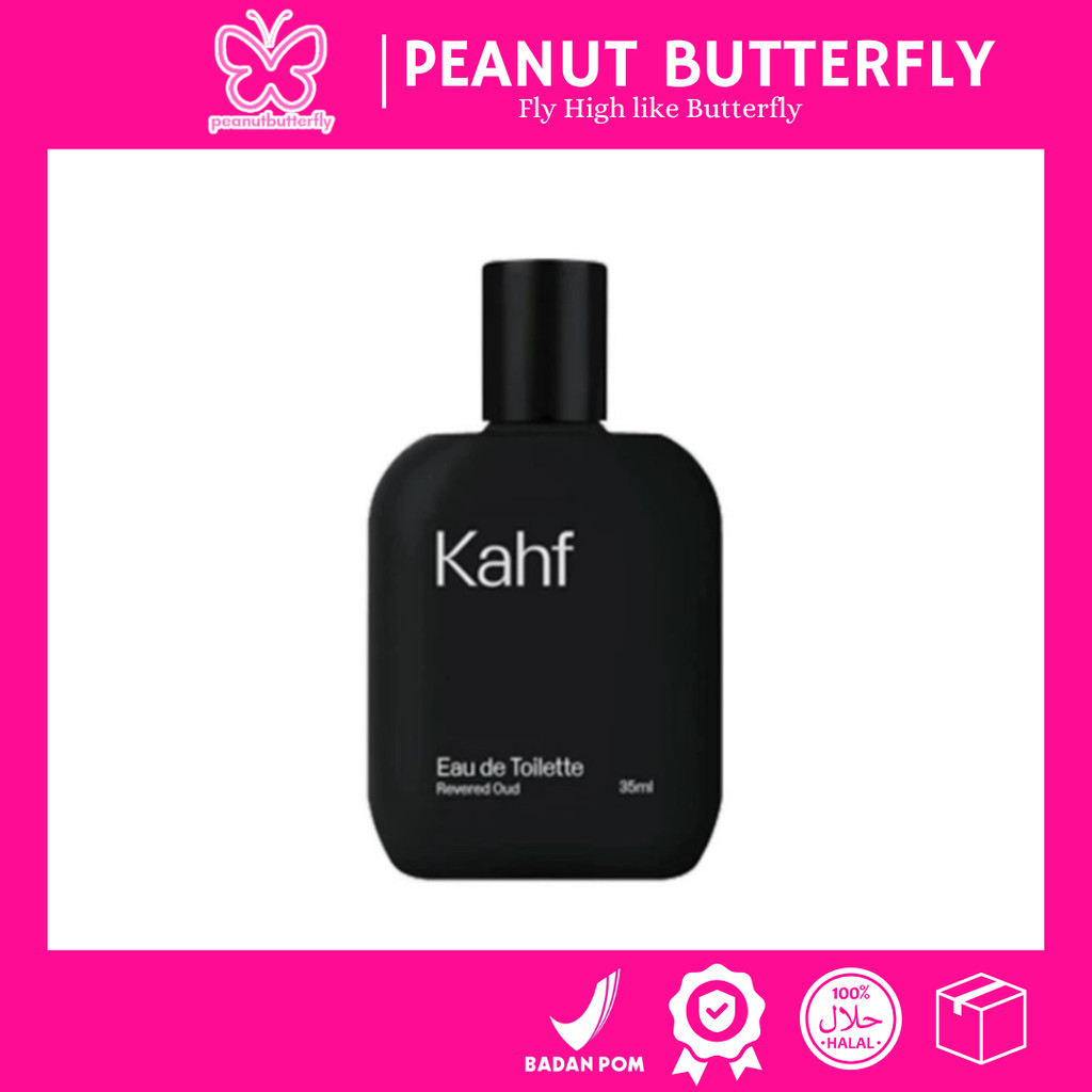 𝑷𝒆𝒂𝒏𝒖𝒕 𝑩𝒖𝒕𝒕𝒆𝒓𝒇𝒍𝒚-Kahf Revered Oud EDT 35ml