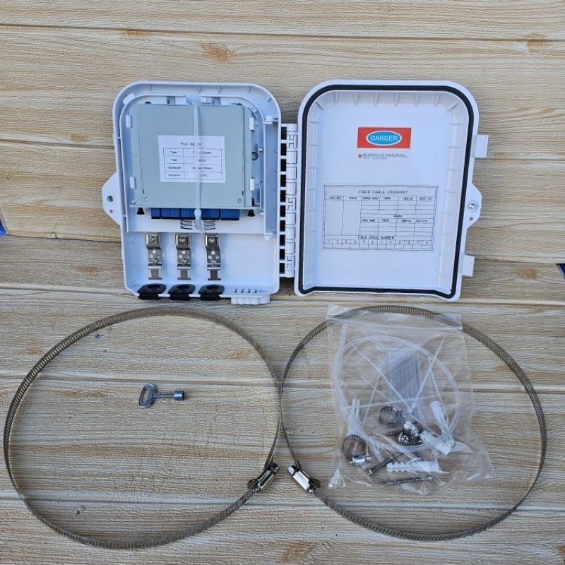 odp 8 core lengkap box spliter 1:8 sc upc/odp 8core