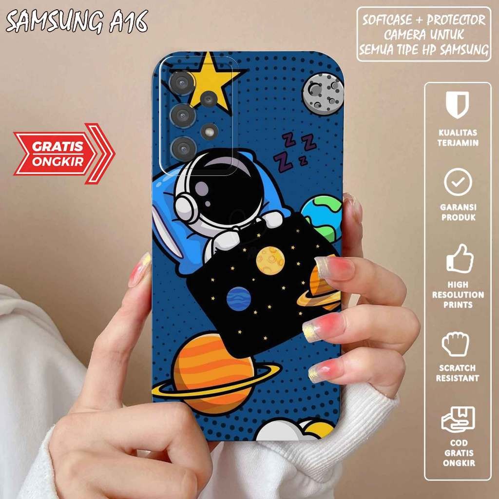 SOFTCASE PRO CAMERA GAMBAR ASTRONOT FOR SAMSUNG A16 - COD