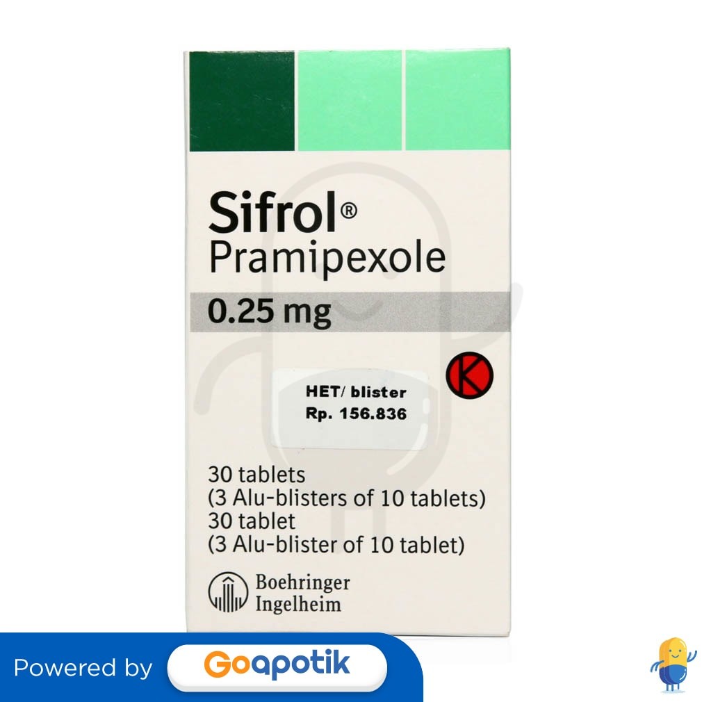 Sifrol 0.25 Mg Box 30 Tablet