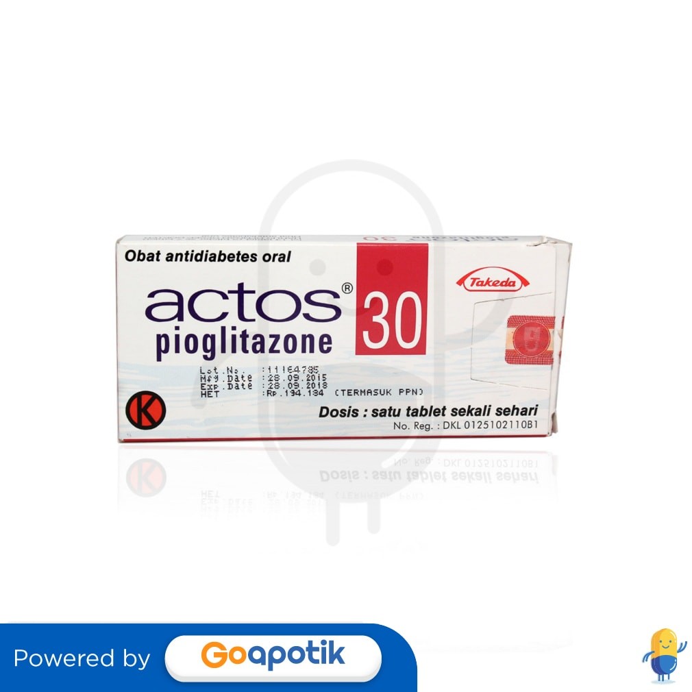 Actos 30 Mg Box 14 Tablet