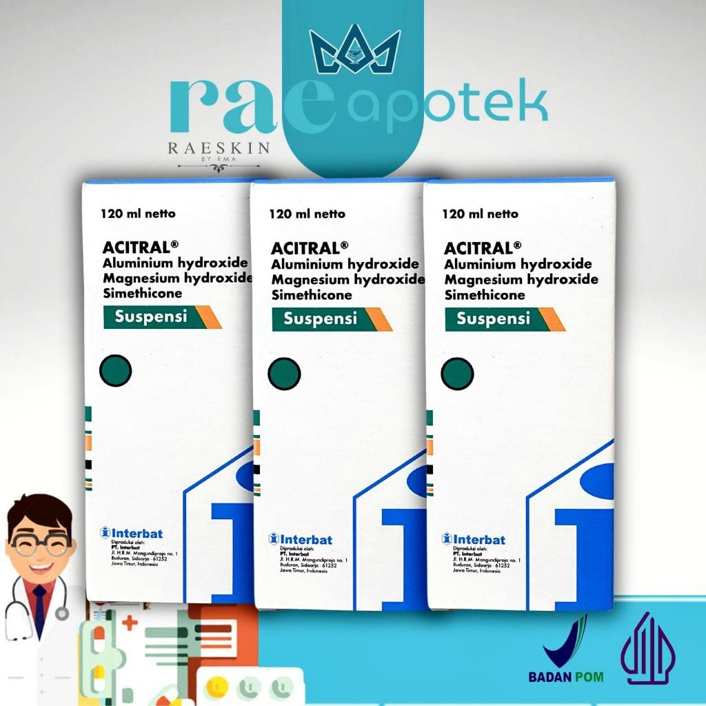 Acitral Suspensi Isi 120 Ml Botol