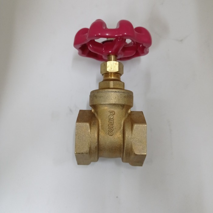 GATE VALVE BRASS PERRUNO 1 INCH