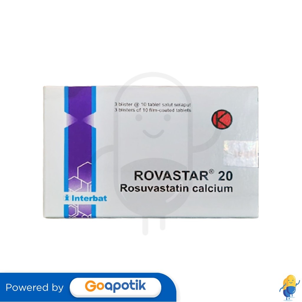 Rovastar 20 Mg Box 30 Tablet