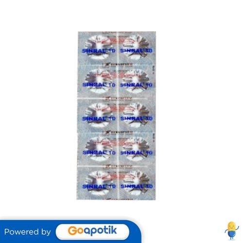 Sinral 10 Mg Strip 10 Tablet