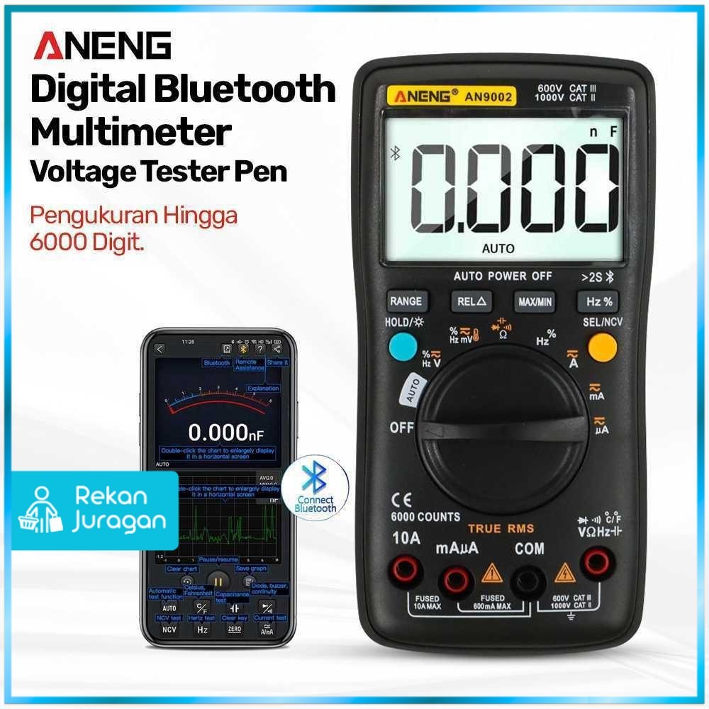 ANENG Digital Bluetooth Multimeter Voltage Tester - AN9002