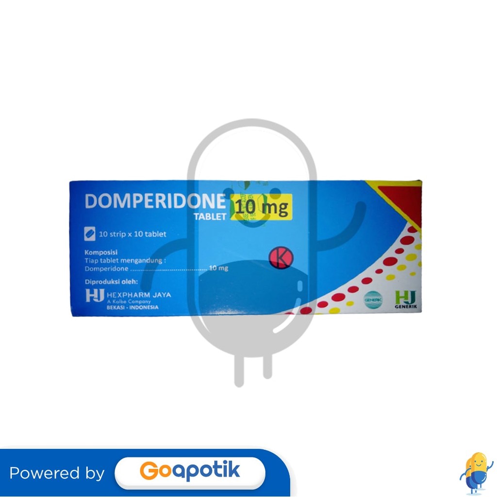 Domperidone Hexpharm 10 Mg Box 100 Tablet