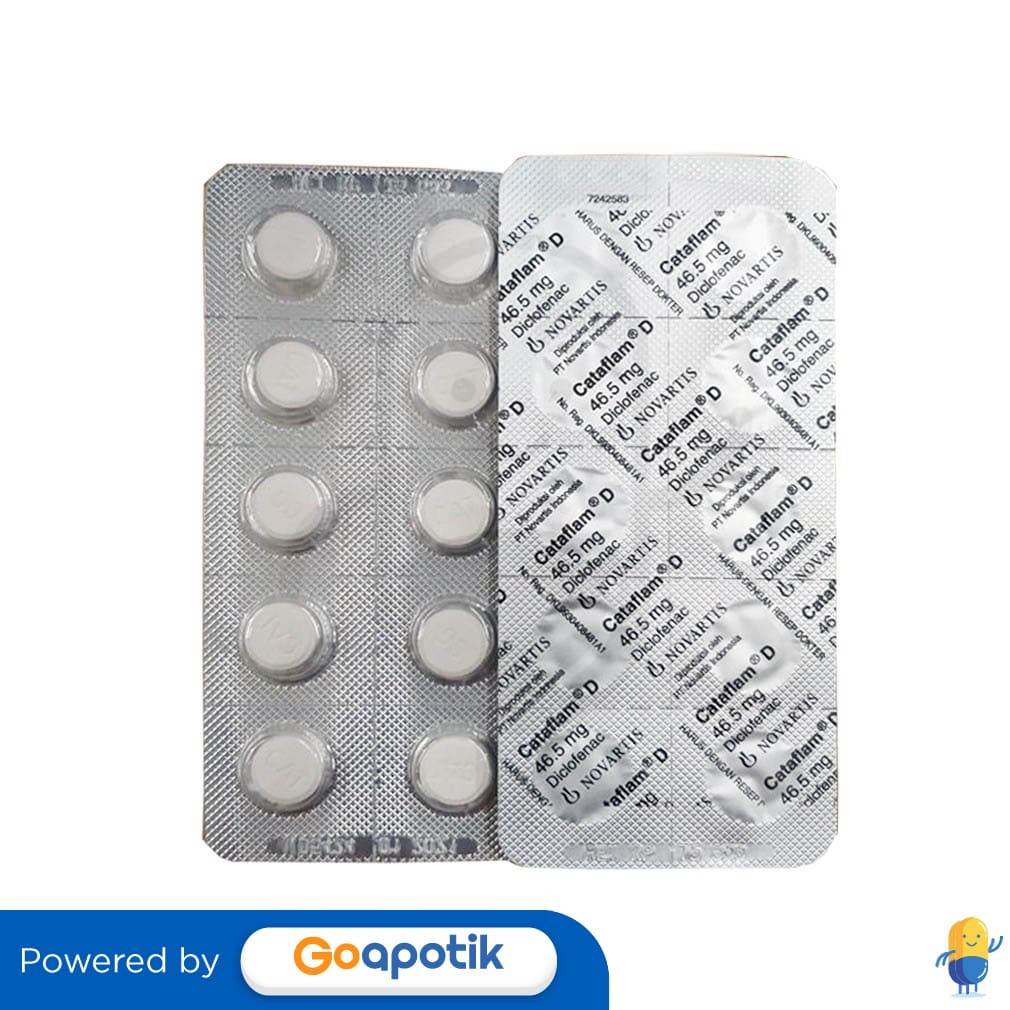 Cataflam D 46.5 Mg Strip 10 Tablet