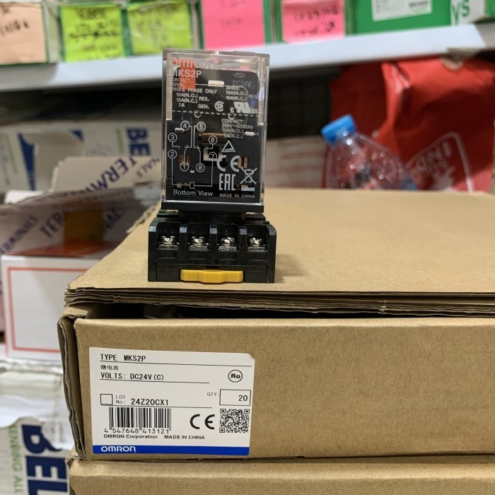 Riley omron MKS2P 24V DC 220V + SOCKET