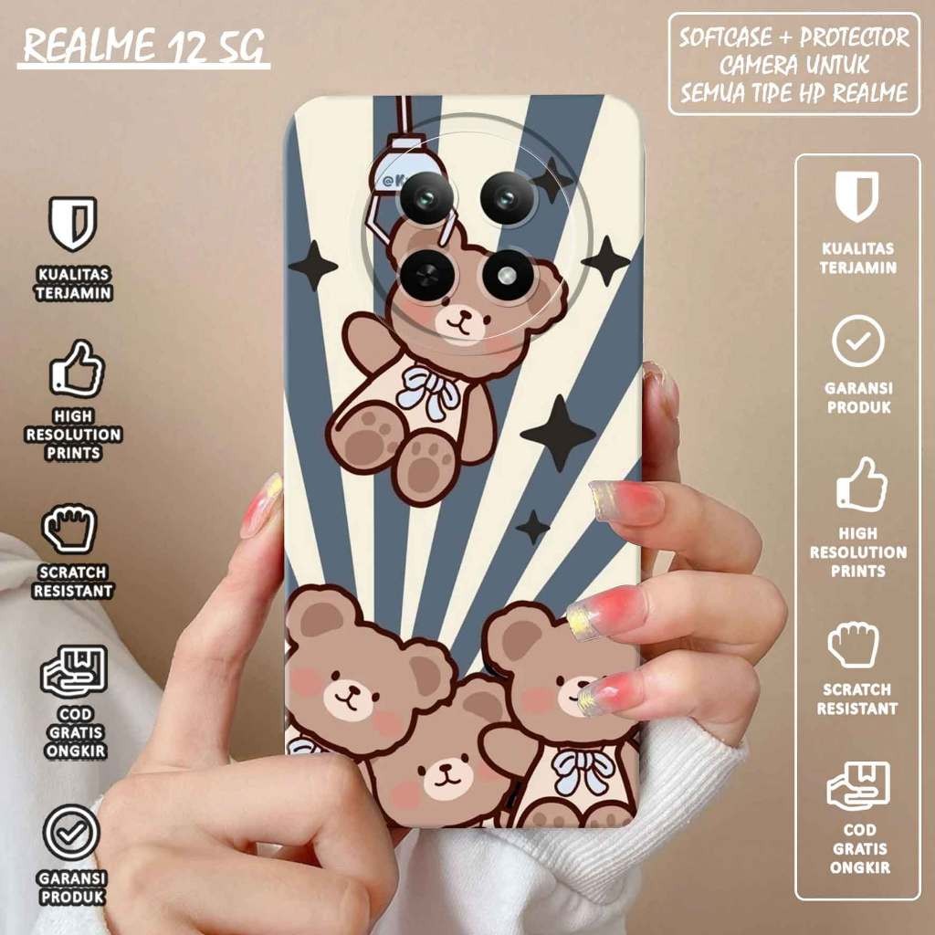 SOFTCASE PRO CAMERA GAMBAR CUTE/LUCU FOR REALME 12 5G  - COD