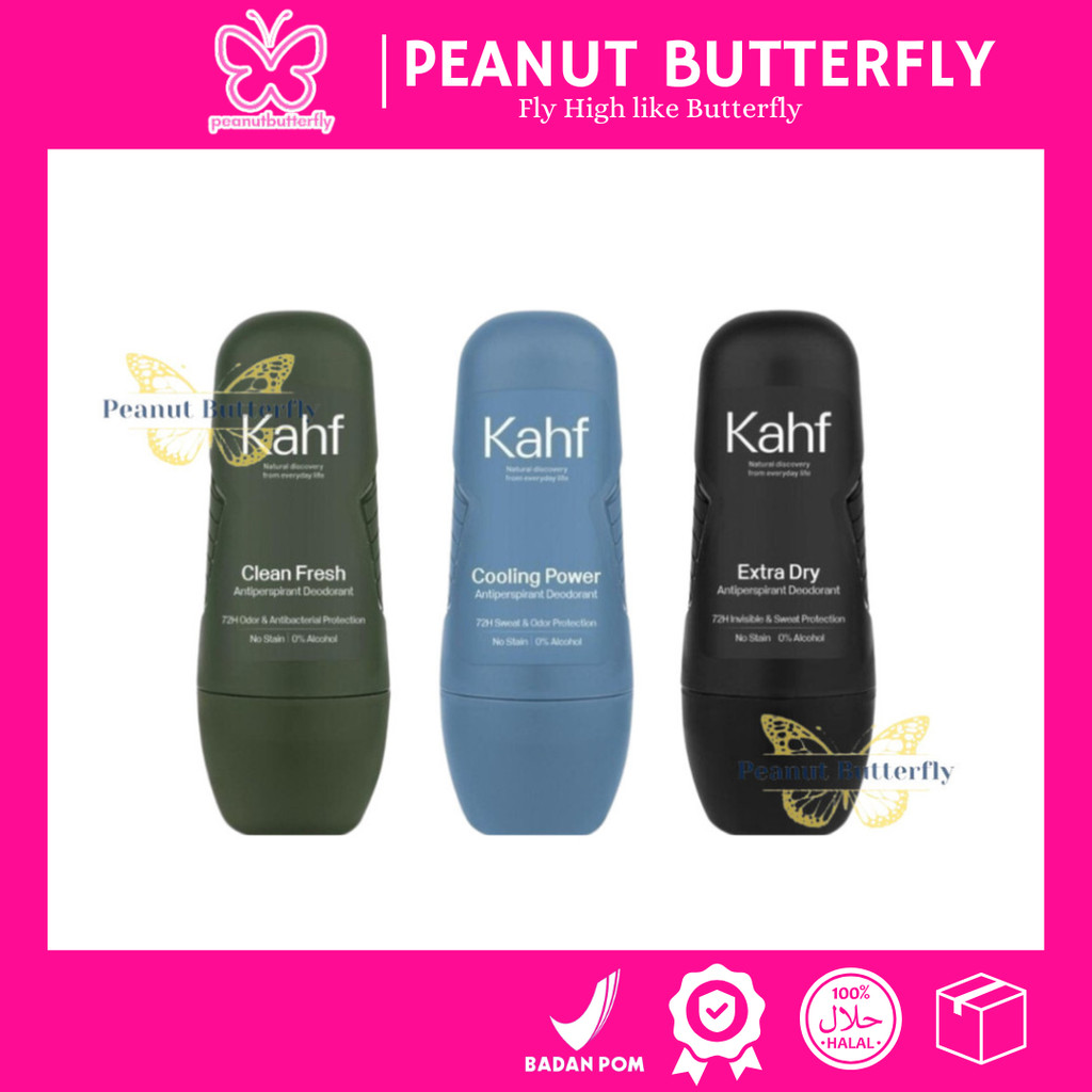 𝑷𝒆𝒂𝒏𝒖𝒕 𝑩𝒖𝒕𝒕𝒆𝒓𝒇𝒍𝒚- KAHF Deodorant Roll On 45ml