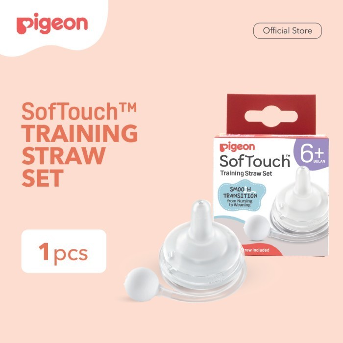 Pigeon Softouch Training Straw Set 6+