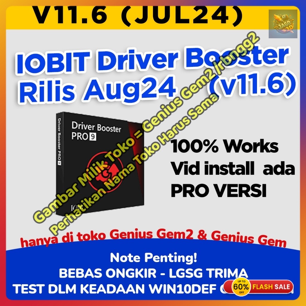 IOBit Driver Booster INCLUDE VERSI TERBARU