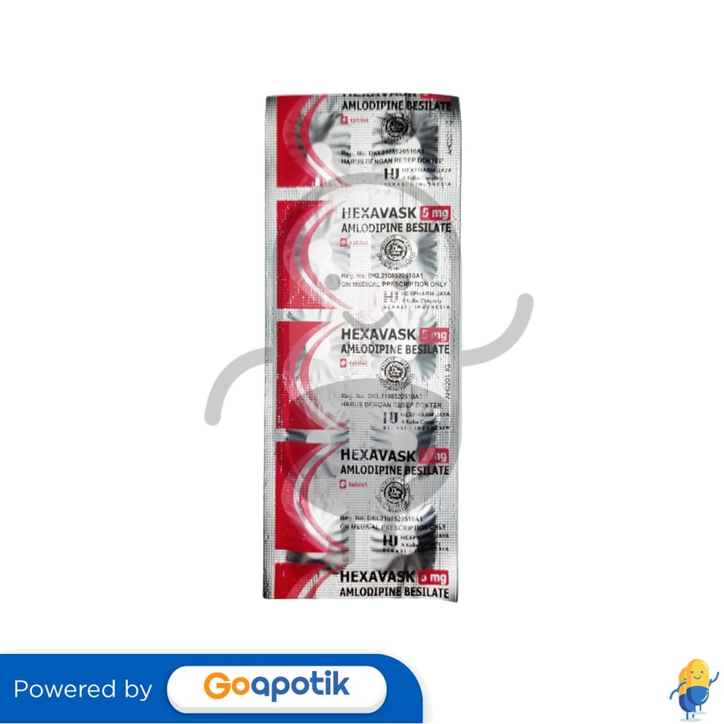 Hexavask 5 Mg Strip 10 Tablet