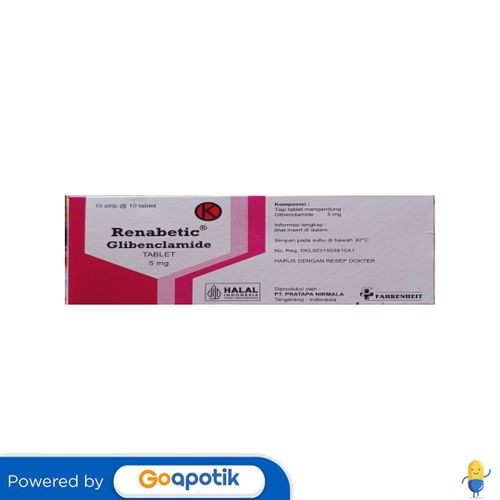 Renabetic 5 Mg Box 100 Tablet