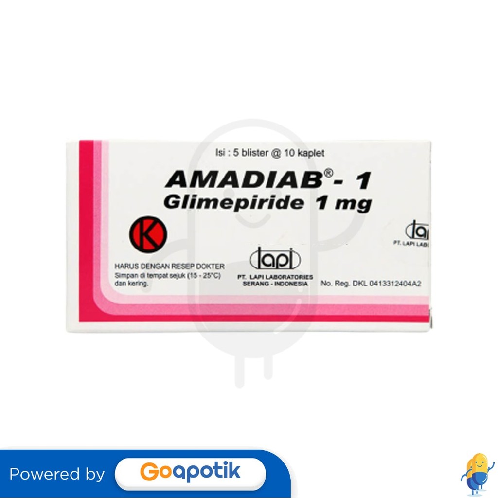 Amadiab 1 Mg Box 50 Kaplet