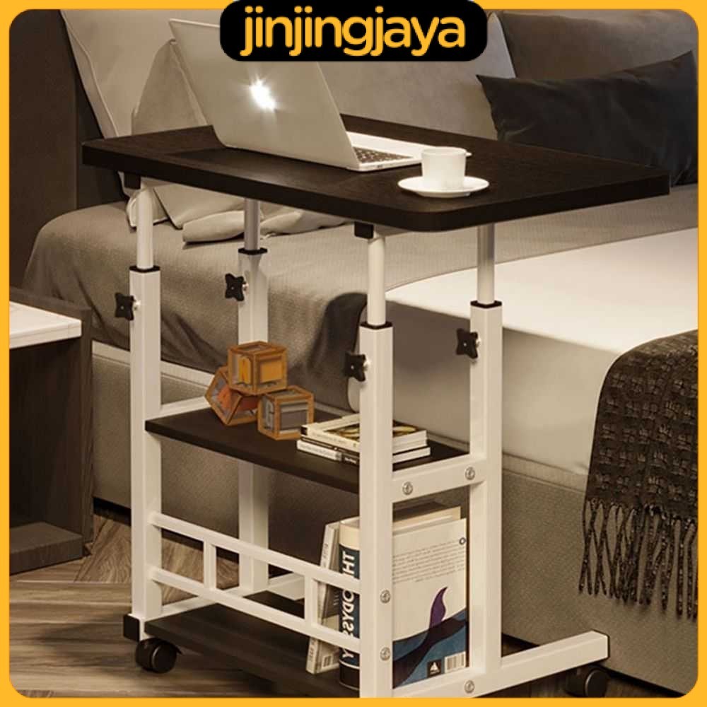 Meja Laptop Study Table Adjustable Double Layer 80x40cm - L200