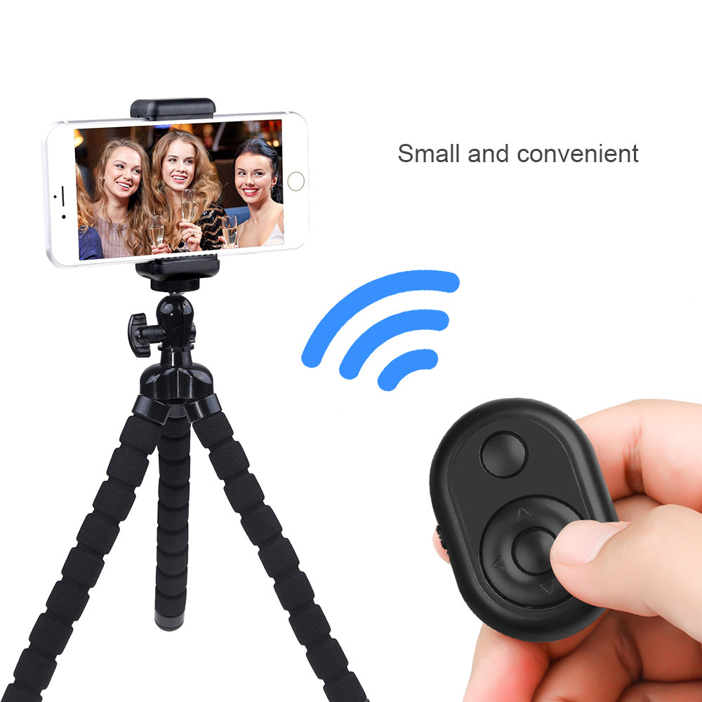 Wireless Bluetooth Self-timer Full-screen mobile phone universal self-timer Video remote control page-like live broadcast button