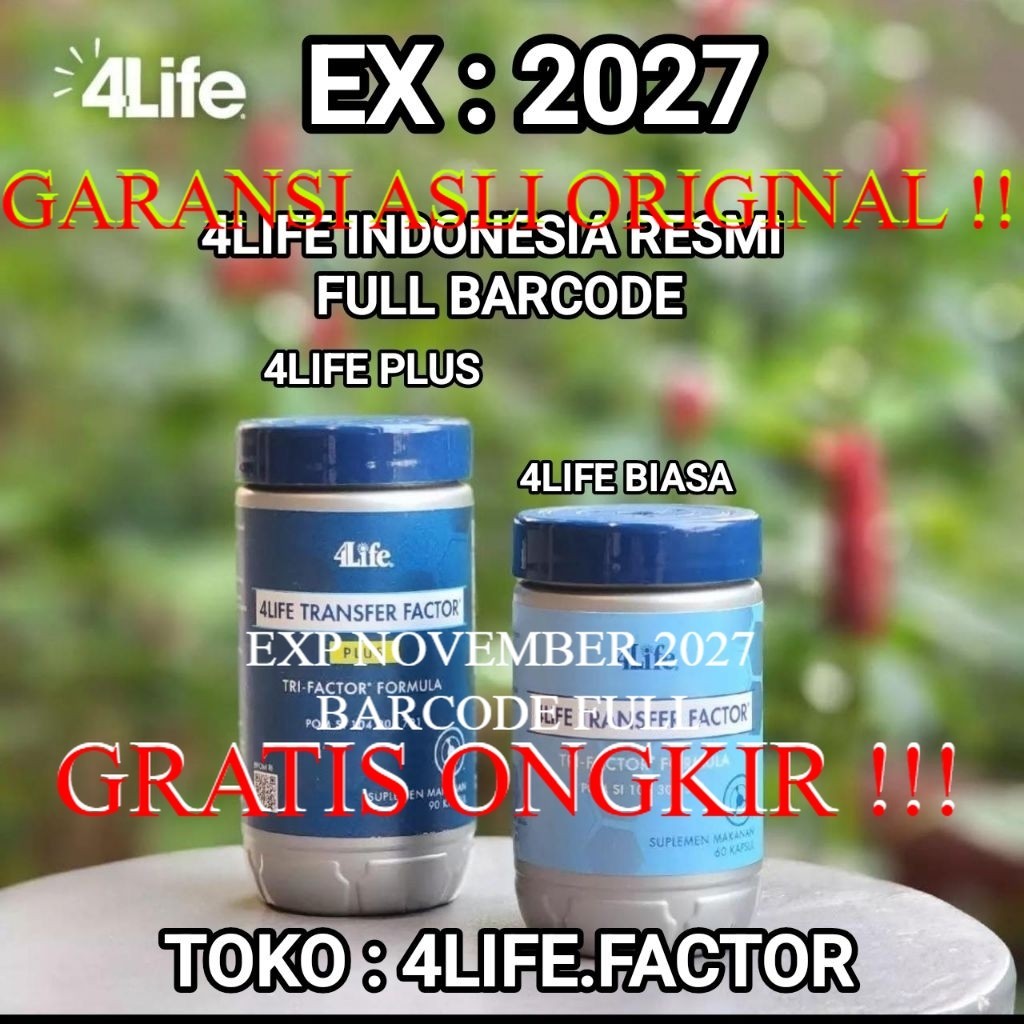 4LIFE PLUS FACTOR FORMULA 4LIFE FACTOR TRI ASLI ORIGINAL SUPLEMEN IMUN KAPSUL