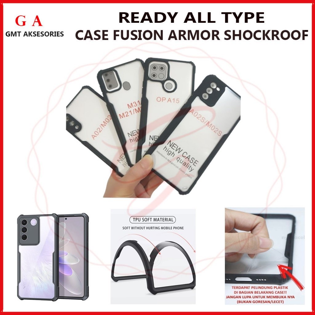 CASE FUSION ARMOR SHOCKPROOF SAMSUNG A32 SOFTCASE - GMT
