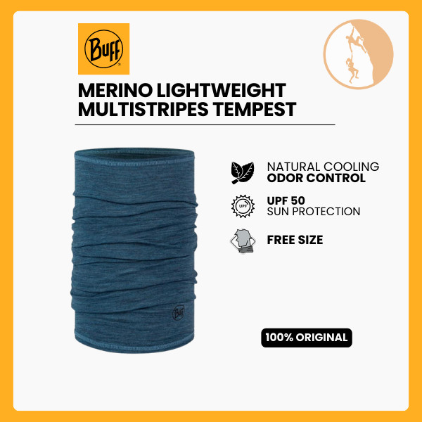 Buff Merino Lightweight Multistripes Tempest