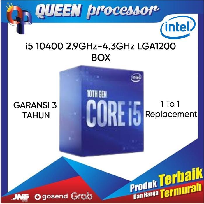 Processor Intel core i5 10400 2.9 GHz BOX Socket 1200 3 TAHUN