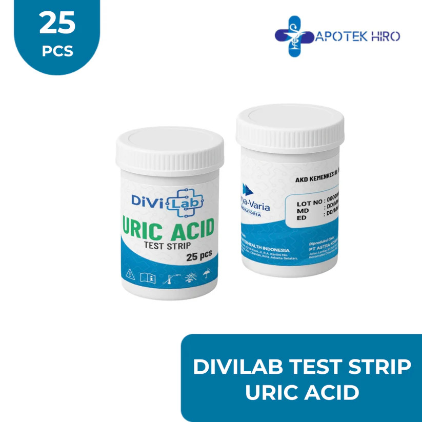 DIVILAB TEST URIC ACID 25 PCS