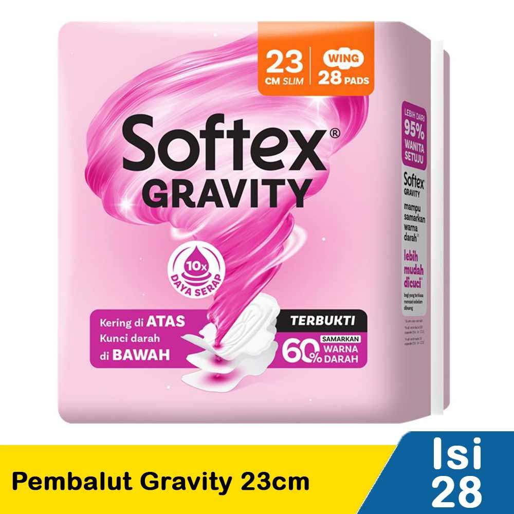 SOFTEX PEMBALUT GRAVITY 28S  23cm