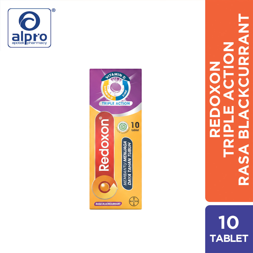 Redoxon Triple Action Blackcurrant 10 Tablet