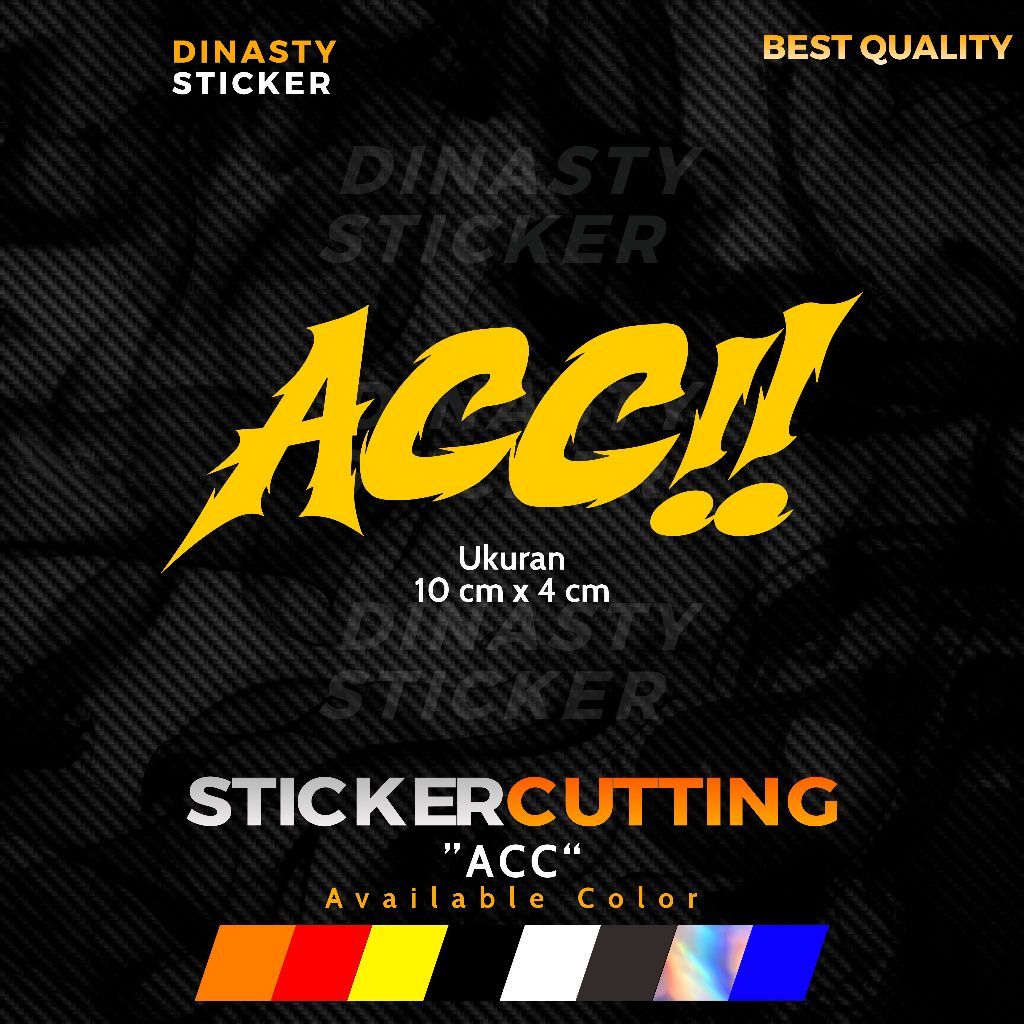 STICKER STIKER CUTTING ACC