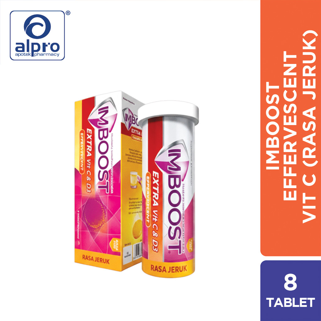 Imboost Effervescent Vitamin C Orange 8 Tablet