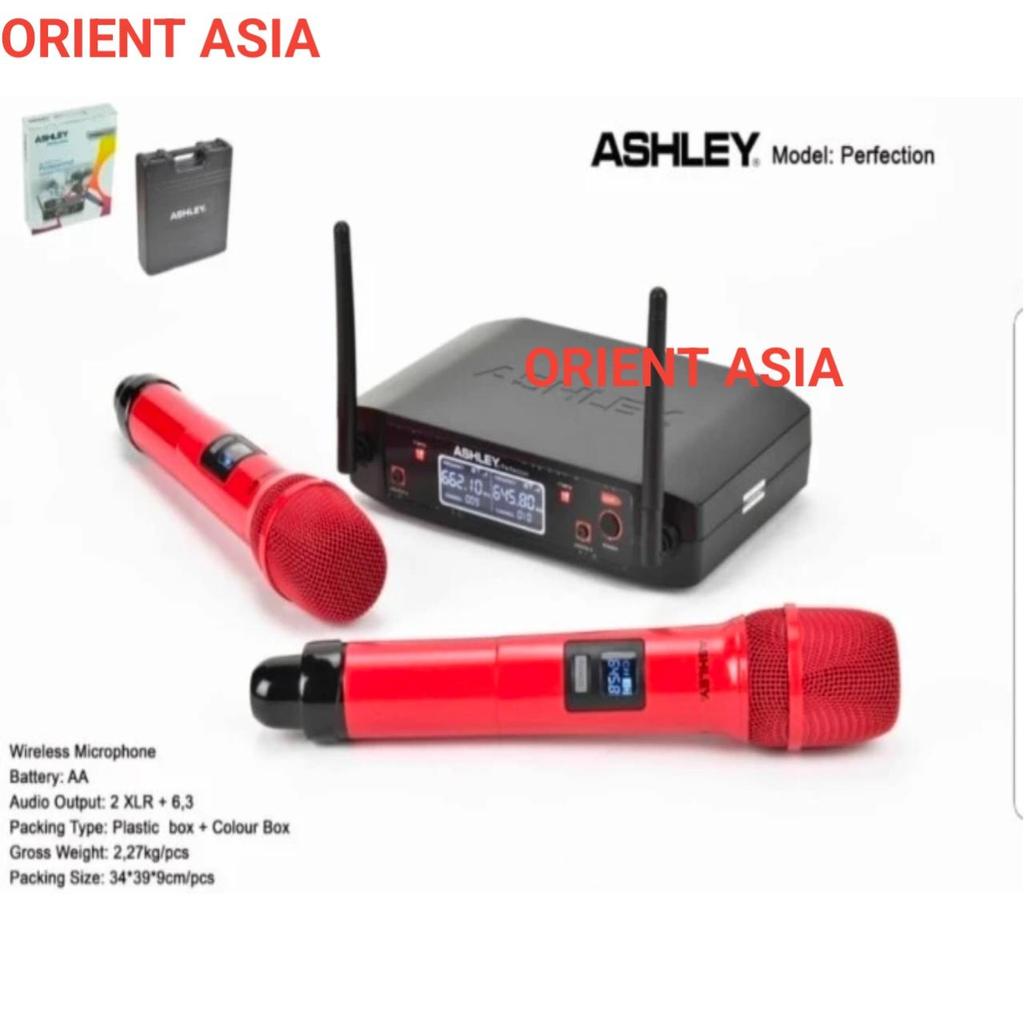 mic ashley Perfection microphone wireless 2 pegang